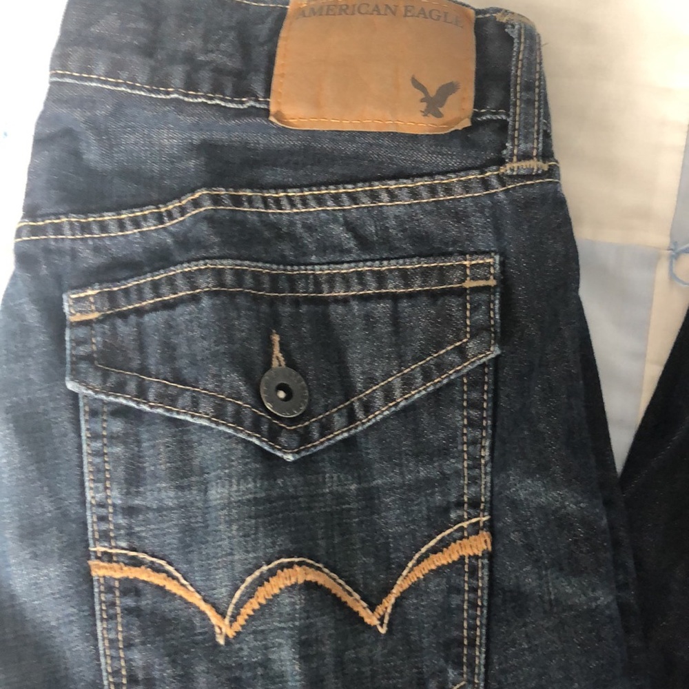 American Eagle Low Rise Boot Button Pockets, 32x32 - Picture 2 of 6